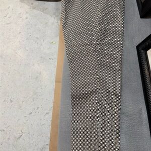 J. Jill Black and White Patterned Trousers